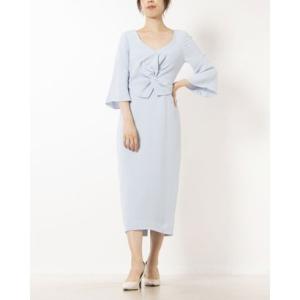 フェイズ エイト Phase Eight Layla Bow Dress （Sky Blue）