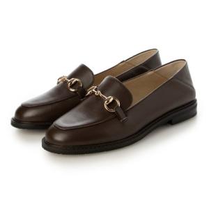 ピエディヌーディ PIEDI NUDI 本革マニッシュ レザー ビットローファー （DBR）