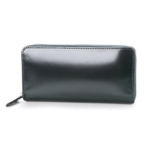 ピー・アイ・ディー P.i.d コードバンラウンドロングウォレット 限定色グリーン （グリーン）