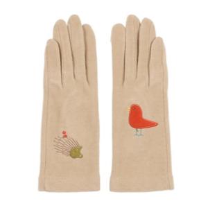 ピッコーネアッチェッソーリ PICONE ACCESSORI 婦人 ジャージ手袋 スマホ対応 五本指 （ベージュ）