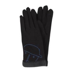 ピッコーネ アッチェッソーリ PICONE ACCESSORI 婦人 ジャージ手袋 スマホ対応 五本指 （ネイビー）