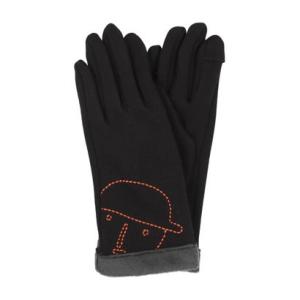 ピッコーネ アッチェッソーリ PICONE ACCESSORI 婦人 ジャージ手袋 スマホ対応 五本指 （ブラック）