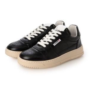 プレイ　ワン PLAY ONE ベーシックレザースニーカー （ブラック）