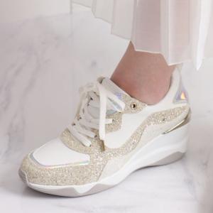 diana（プラスダイアナ） スニーカー グリッター 厚底クラシック