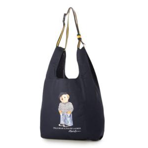 ポロ ラルフ ローレン POLO RALPH LAUREN ベルト付きレインバッグ ポロベア フレンチベア （ネイビーブルー）