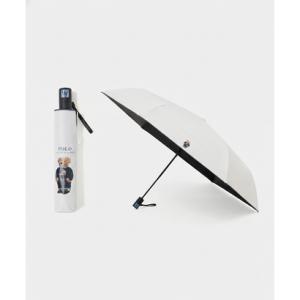 ポロ ラルフ ローレン POLO RALPH LAUREN 【自動開閉】晴雨兼用折りたたみ日傘 ポロベア ロゴ 遮光率100％ 遮熱 UV 軽量 ユニ