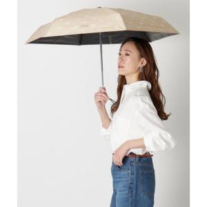 【WEB限定】 5段折りたたみ傘 フローラル 花柄 コンパクト （ベージュ）