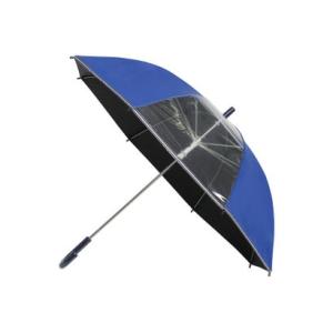 【子供傘】晴雨兼用折りたたみ日傘 傘袋付 ポロポニー 裾ストライプ 無地 遮光 遮熱 UV 軽量 （...