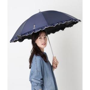【WEB限定】晴雨兼用日傘 ショート傘 スカラフリル ポロベア 遮光率100％ 遮熱 UV （ディープブルー）｜ブランド公式 LOCOMALL ロコモール