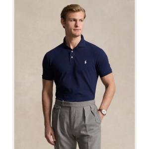 ポロ ラルフ ローレン POLO RALPH LAUREN カスタム スリム フィット ストレッチ メッシュ ポロシャツ （410ネイビー）