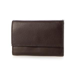 【Made In Japan】プレリーギンザ PRAIRIE GINZA グローブハイソフトレザー 三つ折り財布 （D.ブラウン）