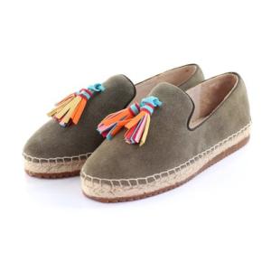 プロデュイ パルフェ PRODUIT PARFAIT  カラータッセル付スエット エスパドリーユ （グレー）