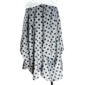プロデュイ パルフェ PRODUIT PARFAIT ドット柄フレアスカート （BLACK/WHITE）