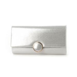 プレンドレ ラ ジョア prendre la joie フロントサークル金具ラメ生地クラッチバッグ パーティーバッグ フォーマルバッグ