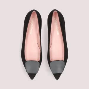 プリティ・バレリーナ Pretty Ballerinas ELLA suede / エラ スエード ポインテッドシューズ （NEGRO-NEGRO）