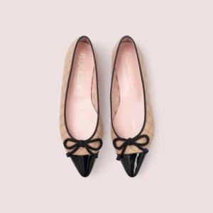 プリティ・バレリーナ Pretty Ballerinas TYRA patent-leatherquilt（タイラ パテント レザーキルト）バレエシュ