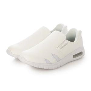 ピュアウォーカー pure walker レディーススライドフィットスニーカー （WH）
