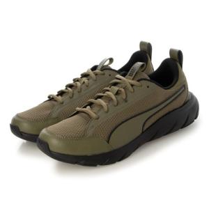 プーマ PUMA メンズ スニーカー SOFTRIDE フレックス レース スーパーワイド_ 379351 （PUMA OLIVE-PUMA BLAC｜locondo-shopping