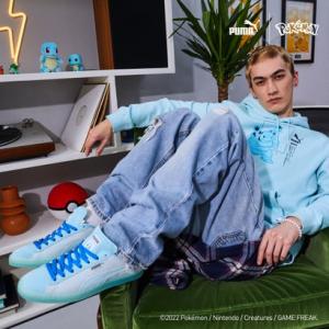 プーマ PUMA SUEDE CLASSICS SQUIRTLE/スウェードクラシック スクアートル スニーカー ポケモン コラボ 387326 （ブ
