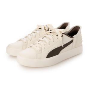 PUMA プーマ V COURT EASE IN レディーススニーカー(Vコートイーズイン) 402486 05 フロステッドアイボリー/チョコレート
