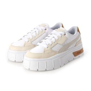 プーマ PUMA メイズ スタック リュクス ウィメンズ レディース スニーカー 厚底 ホワイトスニーカー 389853 （ホワイト×ホワイト）｜locondo-shopping