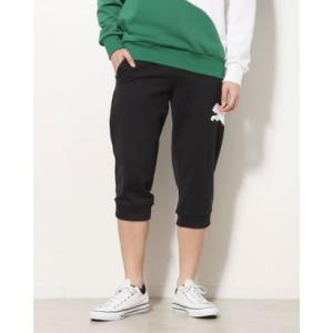 プーマ PUMA メンズ スウェットクォーターパンツ ESS+ ビッグロゴ 3/4 スウェットパンツ_ 674929 （プーマ ブラック）｜locondo-shopping