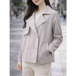 リバース プラス Re:Birth＋ ショート丈ゆるシルエットトレンチコート （モカベージュ）