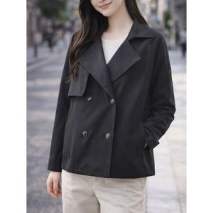 リバース プラス Re:Birth＋ ショート丈ゆるシルエットトレンチコート （ブラック）