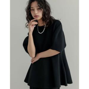 リエディ Re:EDIT スポンジニットペプラム...の商品画像