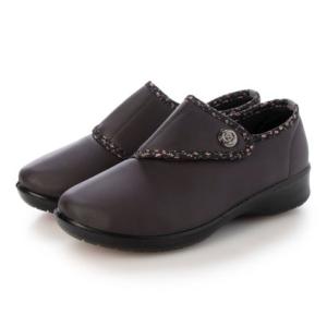 ラクチン コンフォート Rakuchine comfort マジックテープベルト 介護シューズ （パープル）