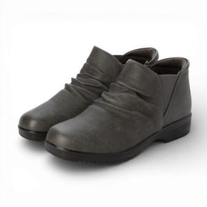 ラクチン コンフォート Rakuchine comfort ハンズフリーブーツ （ダークグレー）