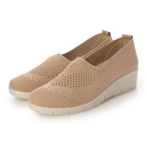 ラクチン コンフォート Rakuchine comfort 軽量メッシュスリッポンシューズ ラクチンライト （ベージュ）