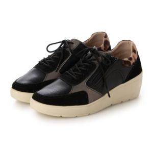 ロベルトモレッティ Roberto Moretti レオパードアクセントスニーカー （ブラック）