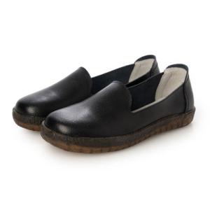 ロベルトモレッティ Roberto Moretti 柔らかレザーのスッと履ける軽量スリッポン （ブラック）