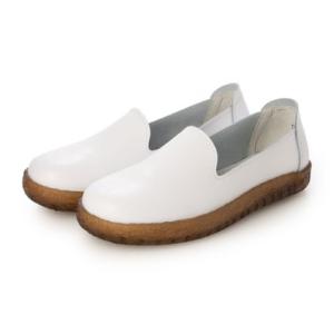 ロベルトモレッティ Roberto Moretti 柔らかレザーのスッと履ける軽量スリッポン （ホワイト）