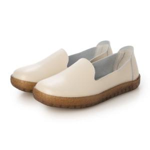 ロベルトモレッティ Roberto Moretti 柔らかレザーのスッと履ける軽量スリッポン （ベージュ）