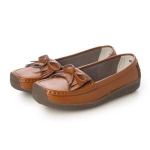 ロベルトモレッティ Roberto Moretti ソフトリボン・モカシンローファー （キャメル）