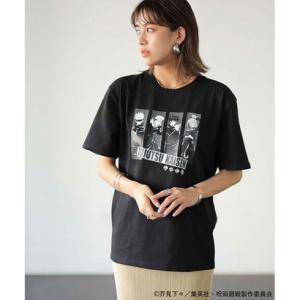ジーラ GeeRA 【呪術廻戦】コラボプリントTシャツ （フロントプリントブラック）｜locondo-shopping