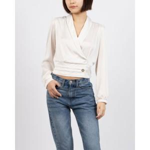 リナシメント RINASCIMENTO ショールカラーカシュクールブラウス （Avorio Bianco）の商品画像