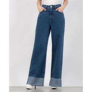 リナシメント RINASCIMENTO 裾折返しワイドデニムパンツ （Blu Indaco）の商品画像