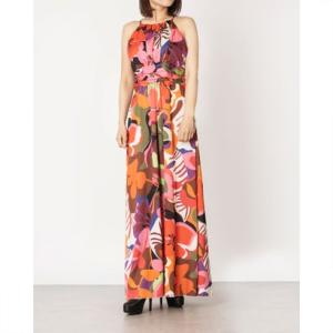 リナシメント RINASCIMENTO マルチボタニカル柄マキシワンピース （Multicolor）