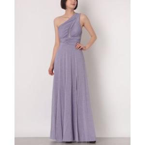 リナシメント RINASCIMENTO ワンショルラメマキシワンピース （Lavanda Viola）の商品画像