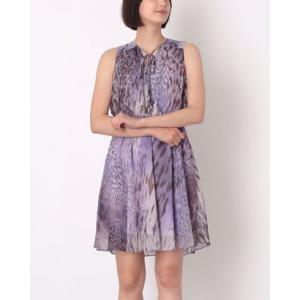 リナシメント RINASCIMENTO ランダムレオパードカシュクールワンピース （var.Lavanda Viola）の商品画像