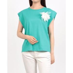 リナシメント RINASCIMENTO フラワーポイントTシャツ （Acqua Verde）の商品画像