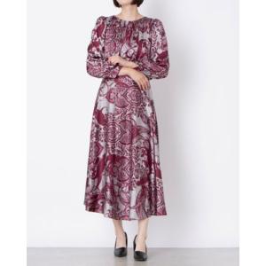 リナシメント RINASCIMENTO ペーズリーロングワンピース （var.Rosso Bordeaux）の商品画像