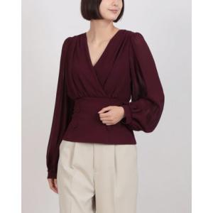 リナシメント RINASCIMENTO カシュクールブラウス （Bordeaux Rosso）の商品画像