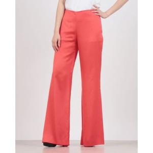 リナシメント RINASCIMENTO サテンフレアパンツ （Rosso Fragola）