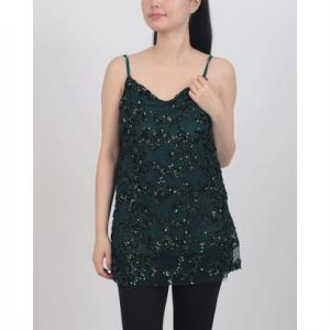 リナシメント RINASCIMENTO スパンコールビーズキャミトップス （Verde）