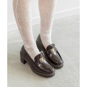 ランダ RANDA モノグラムベルトボリュームローファー （BROWN）