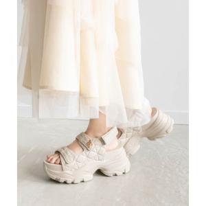 RANDA（ランダ） サンダル モノグラムパーツキルティングスポーツ